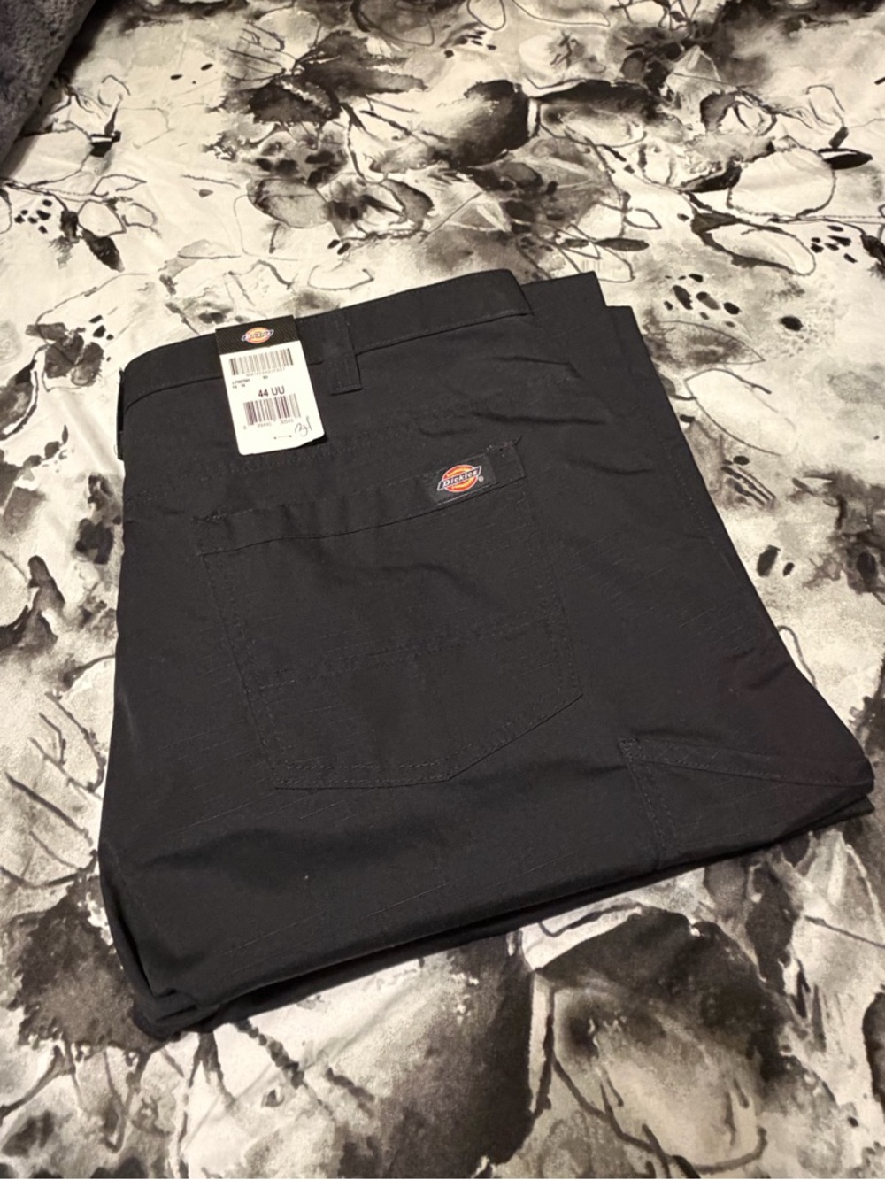 Dickies Black Work Pants with Logo Tab